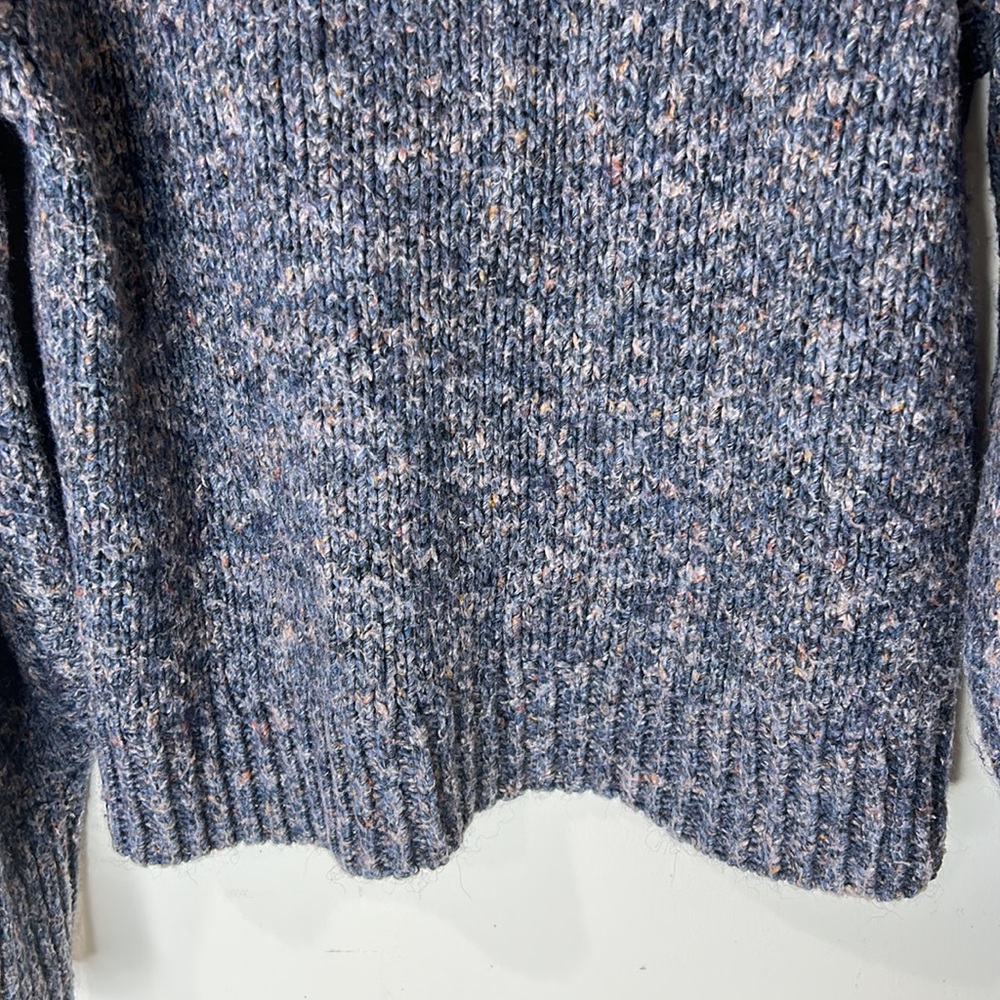 MADEWELL Pleat Shoulder Pullover Wool Blend Sweater Size Medium - Picture 12 of 16